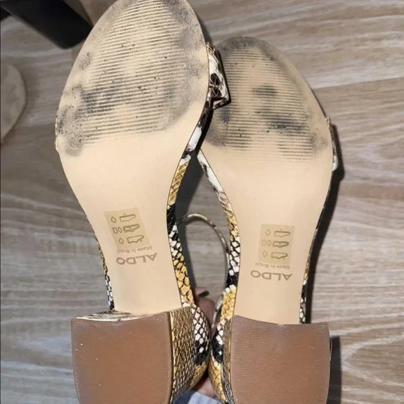 Aldo snakeskin printed sandal heels - Picture 5 of 5